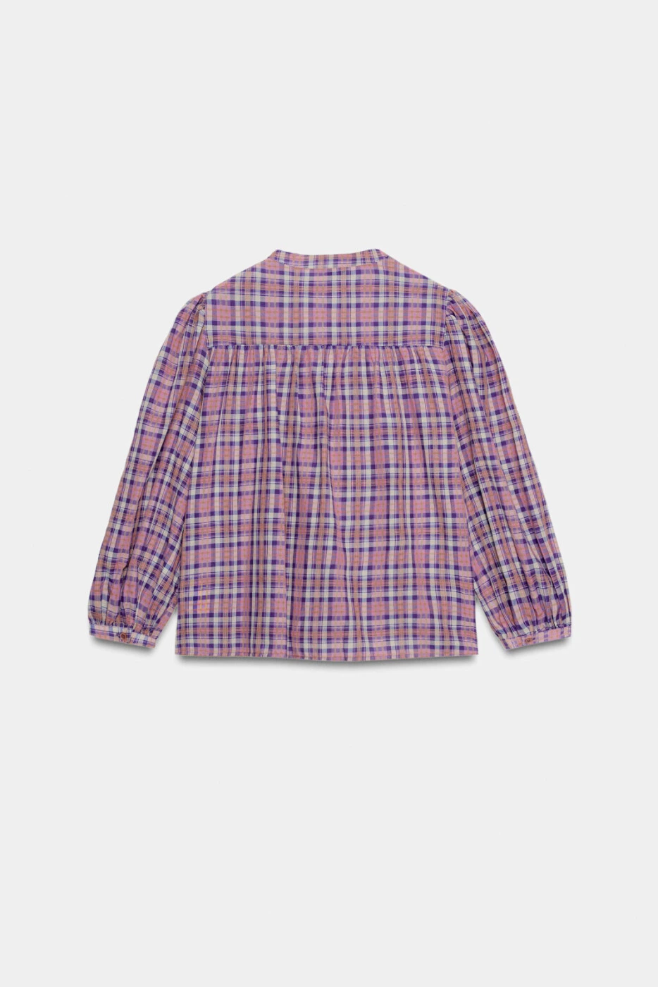 ZARA женская однотонная рубашка с круглым вырезом из 100% хлопка картинка