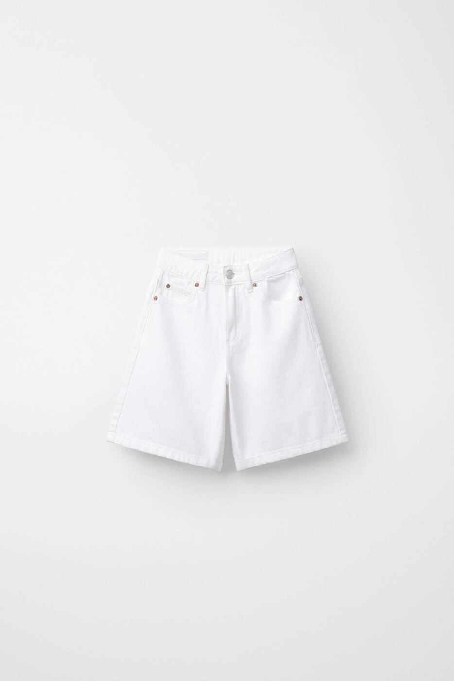 ZARA женские длинные джинсовые шорты повседневные простые картинка
