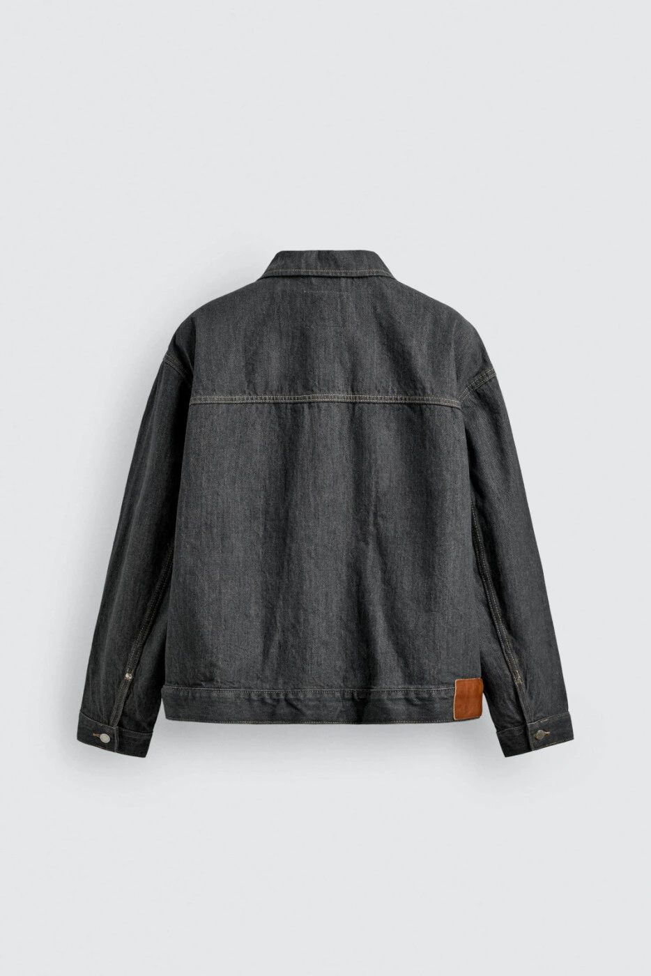 ZARA мужская джинсовая куртка оверсайз из хлопка 100% без полоскания картинка