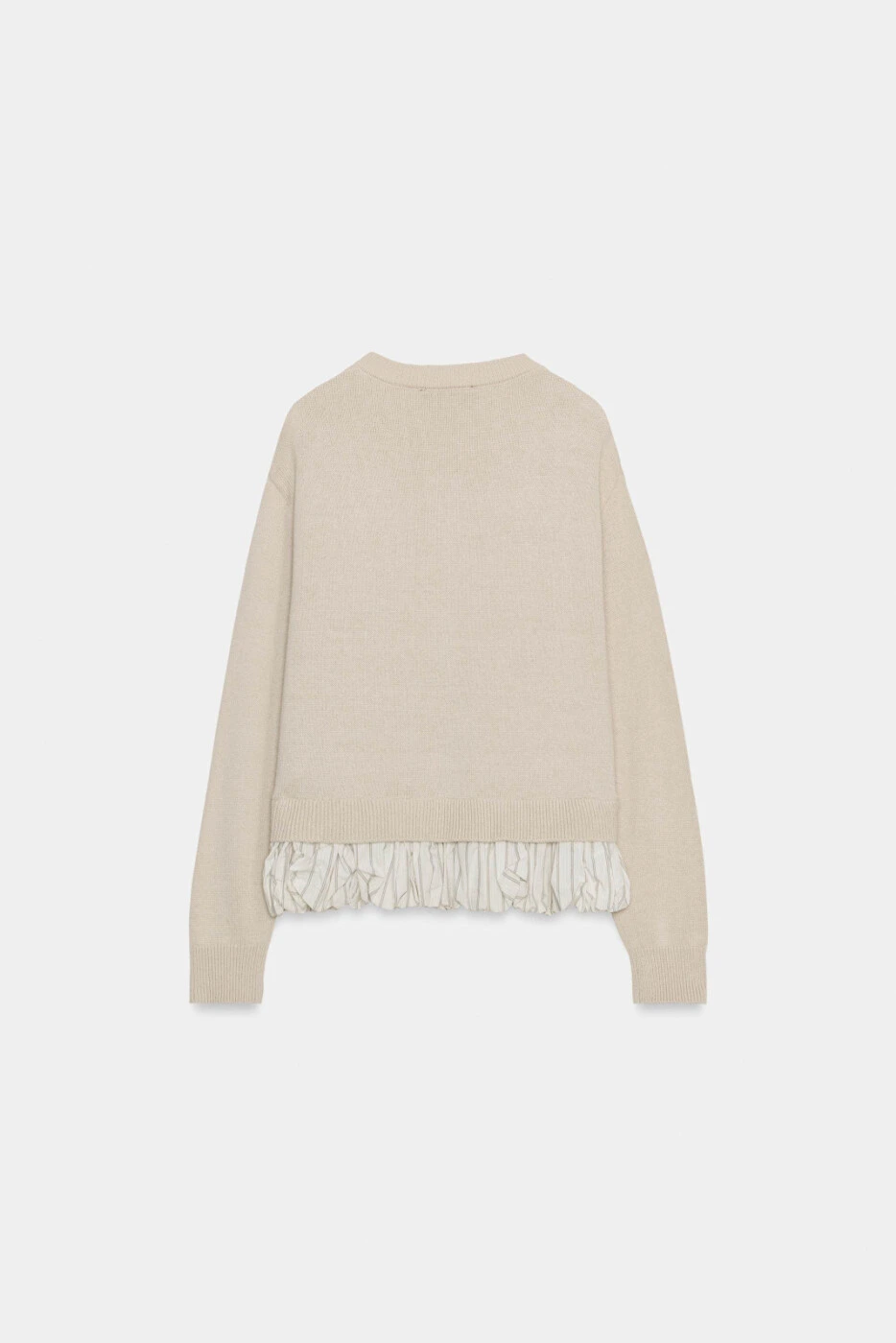 ZARA женский повседневный кардиган с длинным рукавом сплайсинг картинка